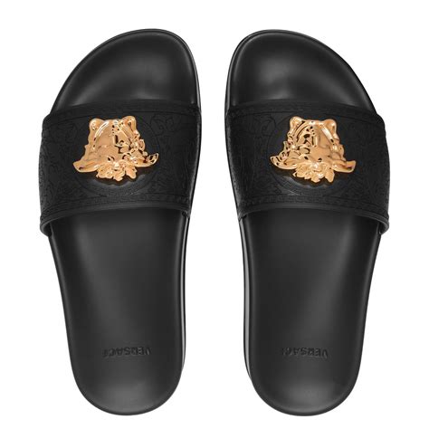 black versace sliders|versace sliders women.